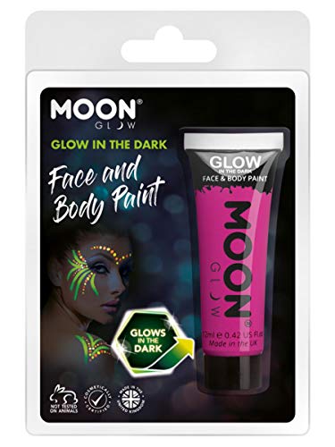 Smiffys Moon Glow - Glow in the Dark Face Paint, Purple