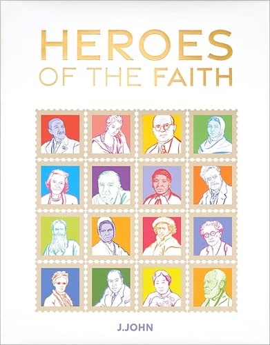 Image of a book cover featuring Christian heroes with brief biographies and portraits.