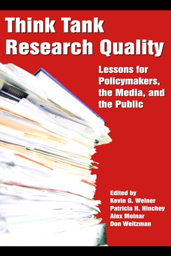 Think Tank Research Quality : Lessons for Policy Makers, the Media, and the Public