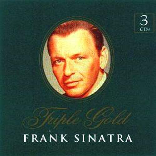 Frank Sinatra portrait on a dark green "Triple Gold" 3-CD album cover.