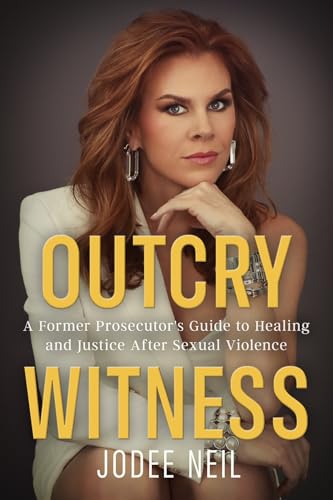 Book cover featuring a woman and title “Outcry Witness” about sexual violence.