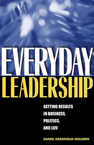 Book cover: "Everyday Leadership" with blue and black abstract background.