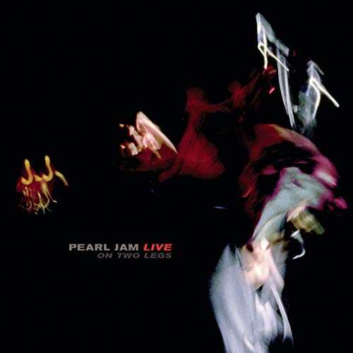 Pearl Jam "Live on Two Legs" CD cover with abstract, blurred figures.