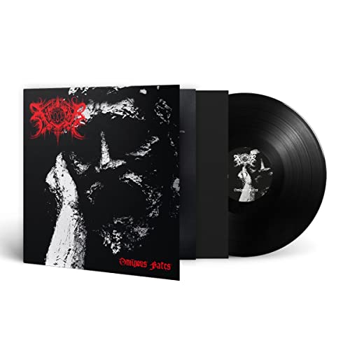 Black vinyl record and album cover with a ghostly, dark figure.