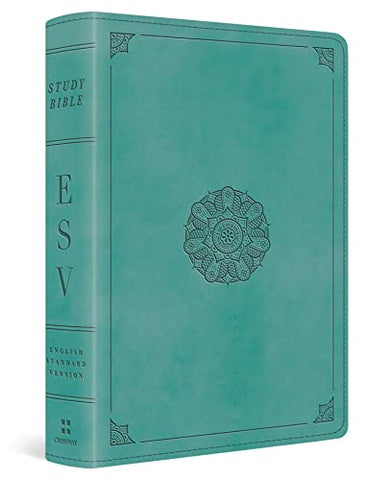 ESV Study Bible, Personal Size (TruTone, Turquoise, Emblem Design): English Standard Version, Trutone, Turquoise, Emblem, Personal Size