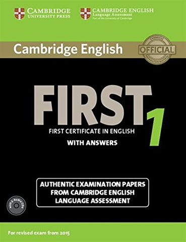 Cambridge English First 1 For Revised Exam From 2015 Student's Book Pack
