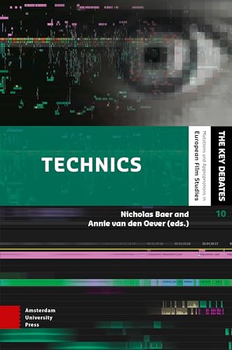 Book cover: "Technics" with abstract digital imagery and green text.