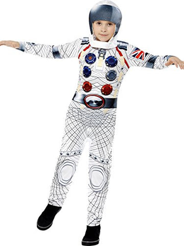 Smiffys Deluxe Spaceman Costume, White, L - 10-12 years