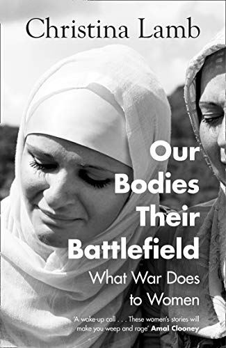 Black and white book cover showing two women wearing headscarves, with title text overlaid.