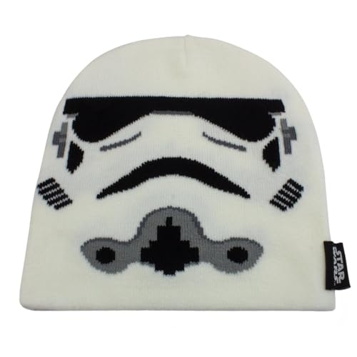 Star Wars - Face Trooper (Unisex White Beanie) One Size