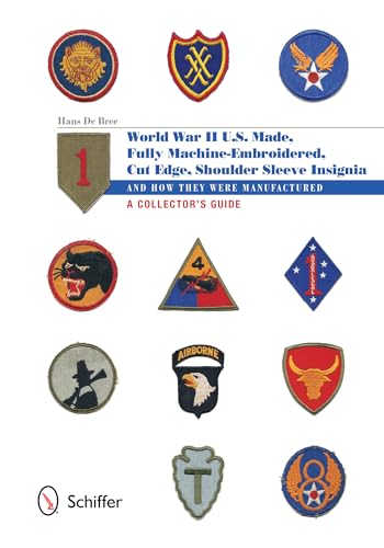 U.S.-Made, Fully Machine-Embroidered, Cut Edge Shoulder Sleeve Insignia of World War II
