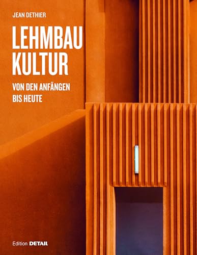 Book cover: “LehmbauKultur” with an orange textured building facade.