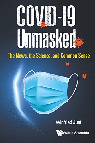 Book cover with “COVID-19 Unmasked” title and a surgical face mask.