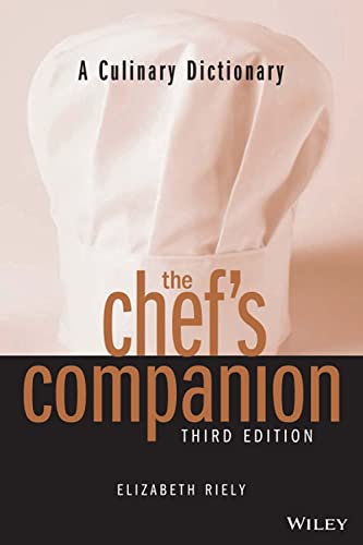 Book cover for "The Chef's Companion," a culinary dictionary with a chef's hat.