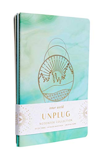 Unplug Sewn Notebook Collection: Set of 3 (Inner World Series)