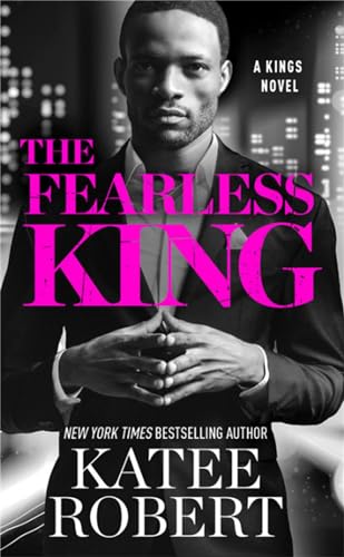 Black and white book cover featuring a man in a suit with pink text.