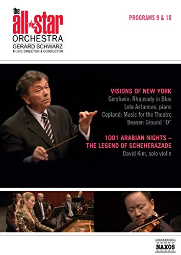 DVD cover featuring conductor Gerard Schwarz and musicians performing orchestral music.