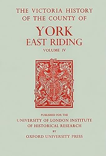 A History of the County of York East Riding: Volume IV