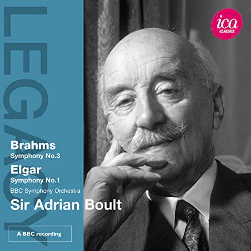 Adrian Boult; Bbc Symphony Orc - Brahms/ Elgar: Adrian Boult [Symphony No. 3/ Symphony No. 1] [ICA Classics: ICAC 5063] [CD]