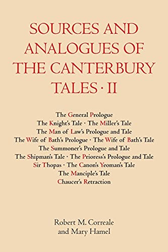 Sources and Analogues of the Canterbury Tales: vol. II (pb)