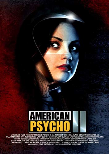 “American Psycho 2” Blu-ray cover featuring a woman with intense eye contact.