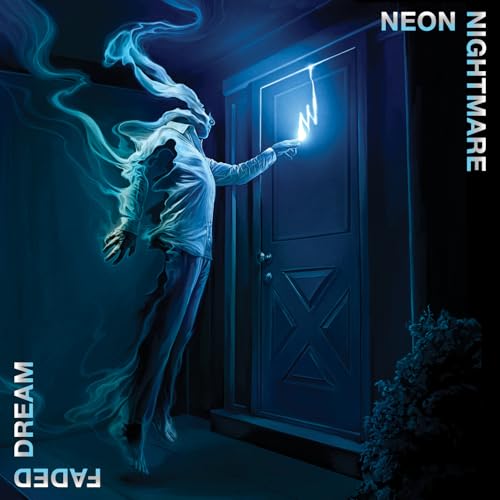 CD cover: person floating towards a glowing doorway in blue tones.