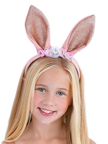 Smiffys 99777 Bunny Headband, Girls, Brown & Pink, One Size