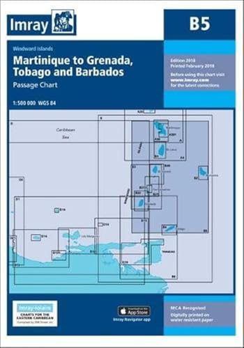 Imray Chart B5 : Martinique to Tobago and Barbados Passage Chart : 5