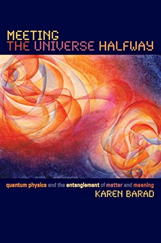 Book cover with pixelated text and abstract orange and blue swirling patterns.