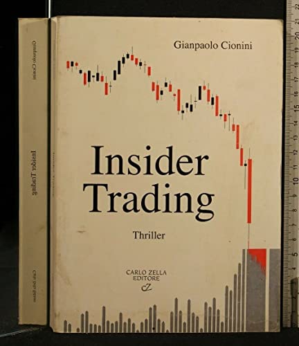 Book cover: "Insider Trading" thriller by Gianpaolo Cionini, with red and black graph.