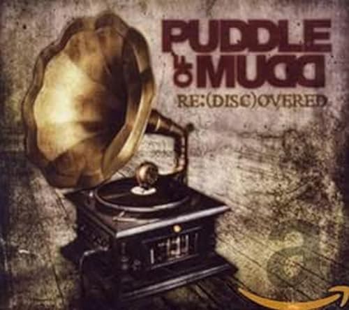 Puddle of Mudd “Re:disc Overed” CD cover with vintage gramophone image.