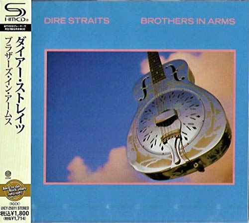 Dire Straits "Brothers in Arms" CD cover with a resonator guitar.