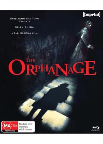 Blu-ray cover for "The Orphanage" featuring a woman and shadowy figures.