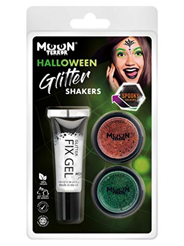 Moon Terror Halloween Glitter Shakers
