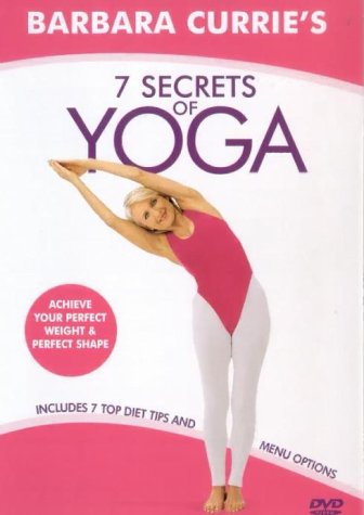 A woman in a pink leotard and white leggings performs a standing side bend.