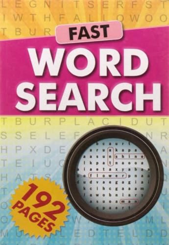 Book with word search puzzles, likely paperback, with colorful cover and grid patterns.