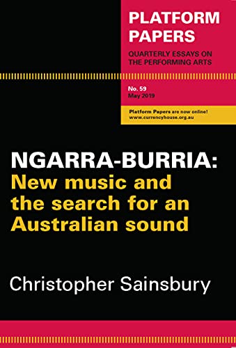 Black cover with red and white text: “Platform Papers 59: Ngarra-burria.”