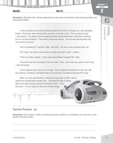 180 Days™: Writing for Fifth Grade : Practice, Assess, Diagnose