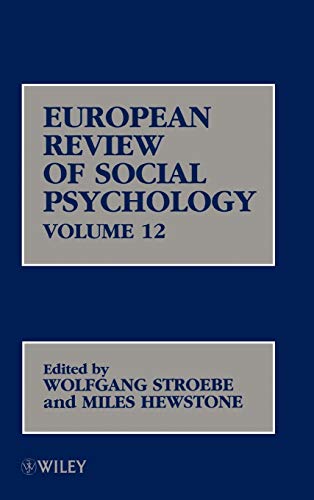European Review of Social Psychology: Vol. 12