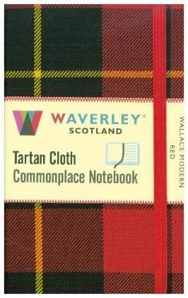 Wallace Modern Red: : Waverley Genuine Tartan Cloth Commonplace Pocket Notebook (9cm x 14cm) : 61