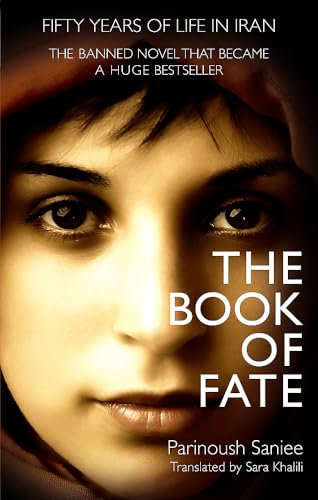 Close-up of a woman's face with a headscarf and white book title overlay.