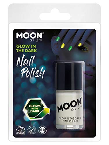 Smiffys Moon Glow - Glow in the Dark Nail Polish,