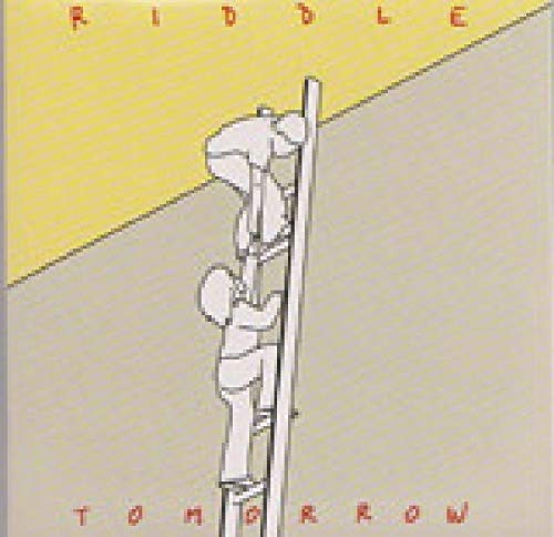 CD cover for Riddle’s “Tomorrow” featuring figures climbing a ladder.