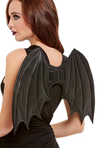 Smiffys 52162 Bat Wings, Women, Black