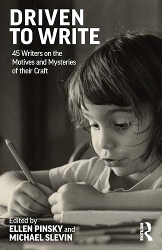 Book cover: child writing with pencil, black and white photo.