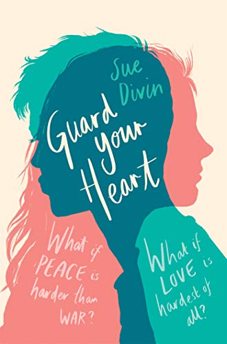 Book cover with overlapping teal and pink silhouettes of two people facing opposite directions.