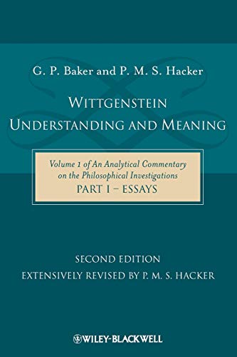 Wittgenstein: Understanding and Meaning: v. 1