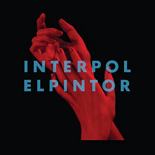 Interpol “Elpintor” CD cover with red hands against a black background.