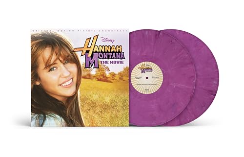 “Hannah Montana: The Movie” double purple vinyl record with cover art.