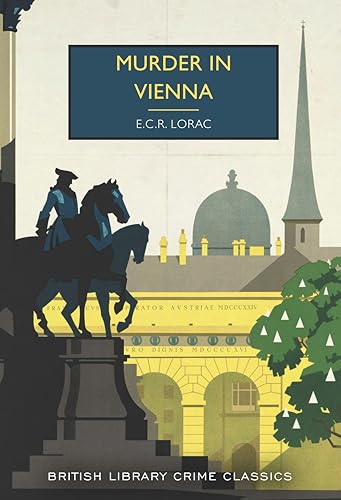 Book cover: "Murder in Vienna" with a statue and city skyline.